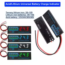 DC7-55V Säure/Lithium Universal Batterie Lade Anzeige Bord Batterie Level Anzeige Spannung Batterie Lade Tester 3S-14S