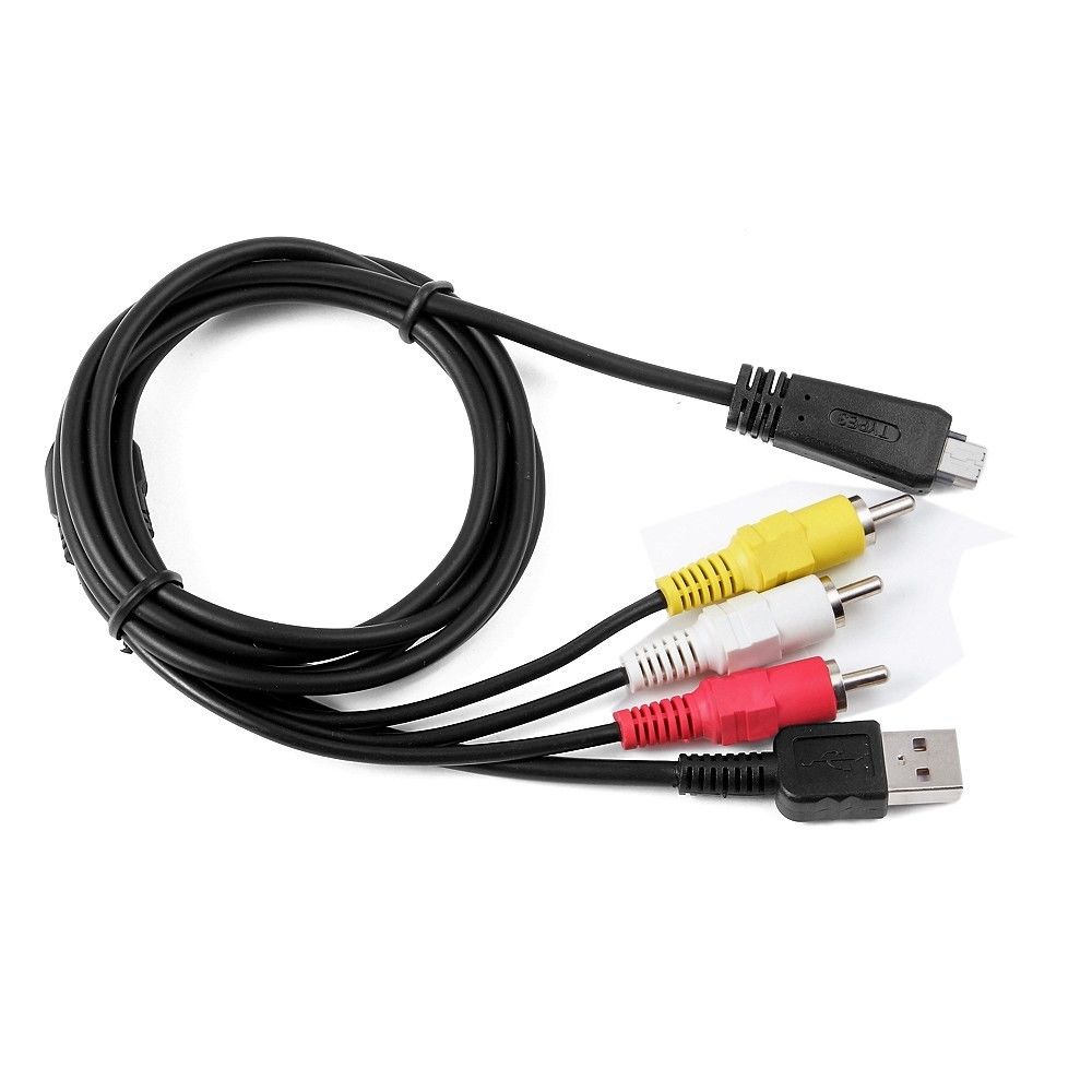 USB PC Data SYNC +AV A/V TV Cable Cord for Sony CyberShot DSC-W570 B W570V W570P