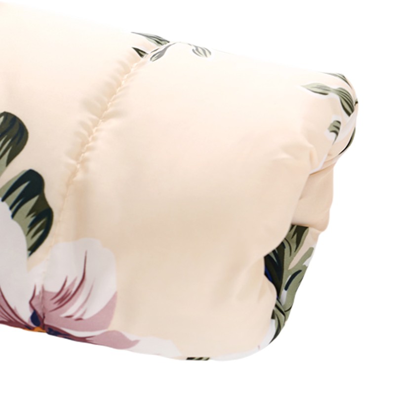 Moda cappotto carino da bambina con stampa orchidea invernale