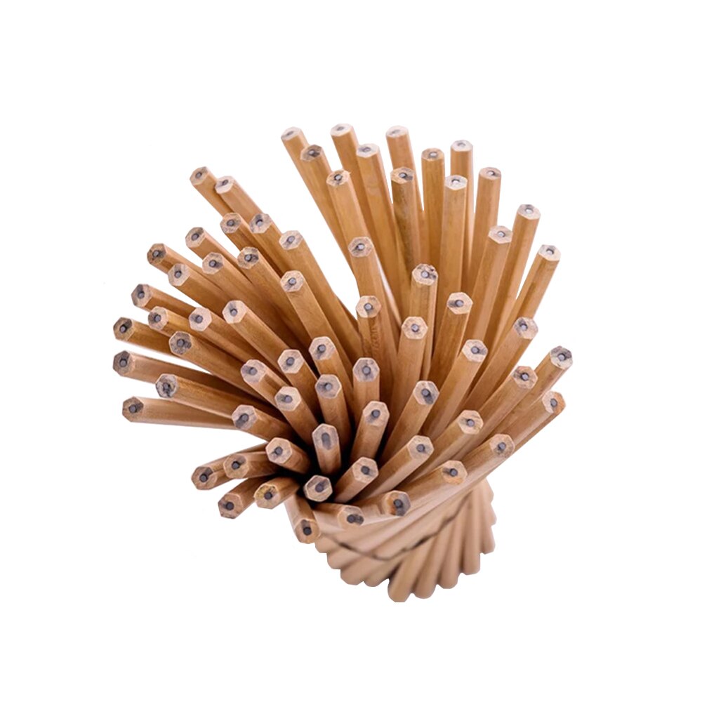 20Pcs Hb Houten Potloden Schetsen Potlood Zwarte Kern Ruwe Hout Nontoxic Kids Potloden School Stationery Office Supply