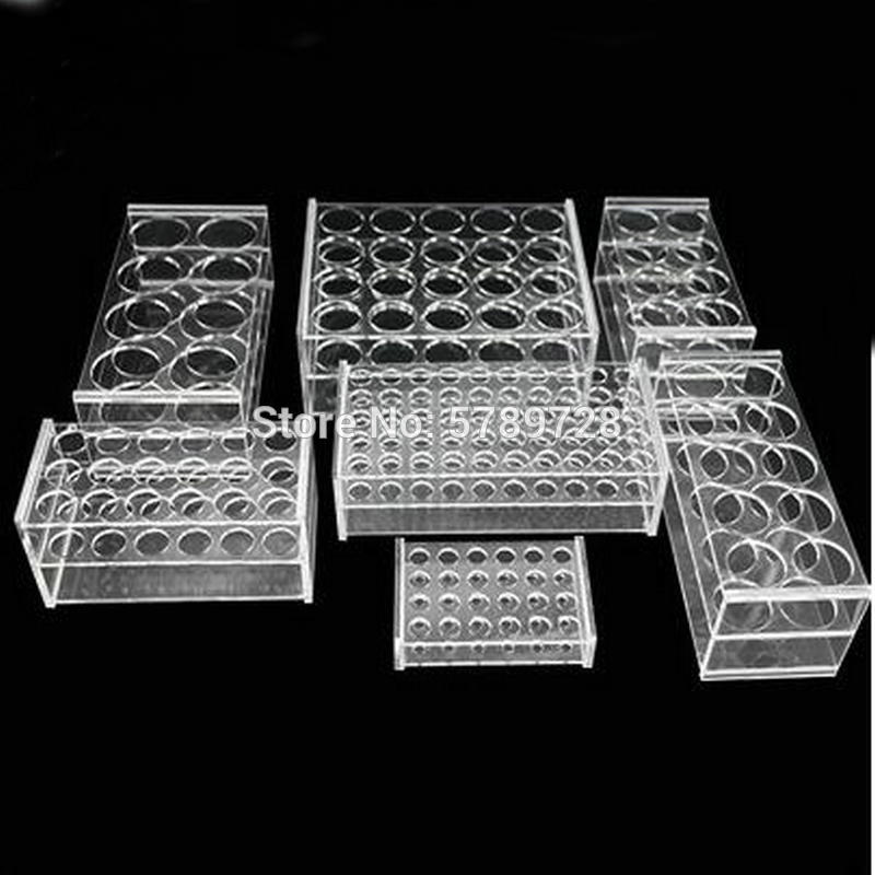 1pcs Transparent plexiglass centrifugal tube holder suit for 0.2ml 0.5ml 1.5/2ml 5ml 7/10ml 10/15ml Centrifuge tube