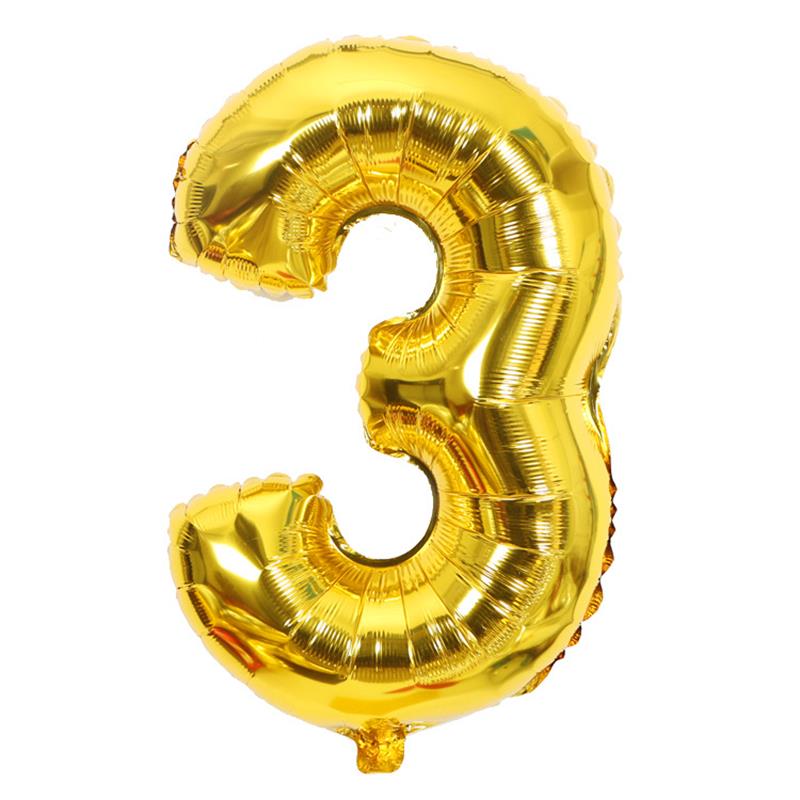 1Pc The 40inch Gold Number Foil Balloon Digit Helium Ballons Birthday Party Wedding Decor Air Baloon Event Party Supplies