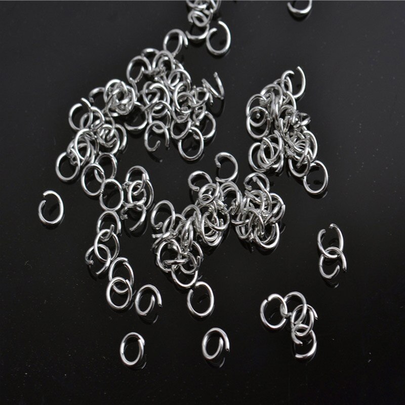 Gereedschap Rubber Weefgetouw Bands Voor Kinderen Meisje Diy Set Hanger Haak S Gespen Haken Brei Gereedschap Voor Weven Vetersluiting armband: 50pcs Iron ring