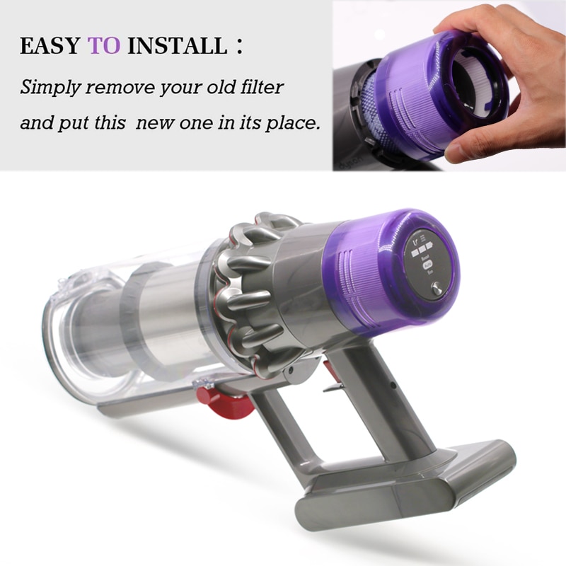 Washable Big Hepa Filter Unit For Dyson V11 Sv14 Cyclone Animal Absolute Total Clean Cordless Vacuum Cleaner, Replace Filter