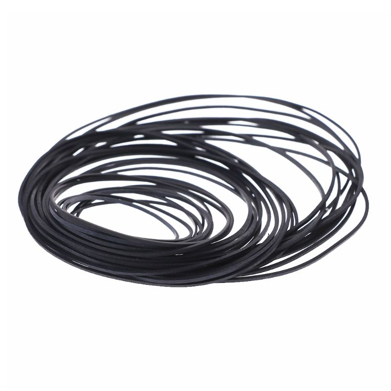 50 pièces/sac 1mm mélange Cassette bande Machine ceintures assorties plat caoutchouc ceinture 45-130mm