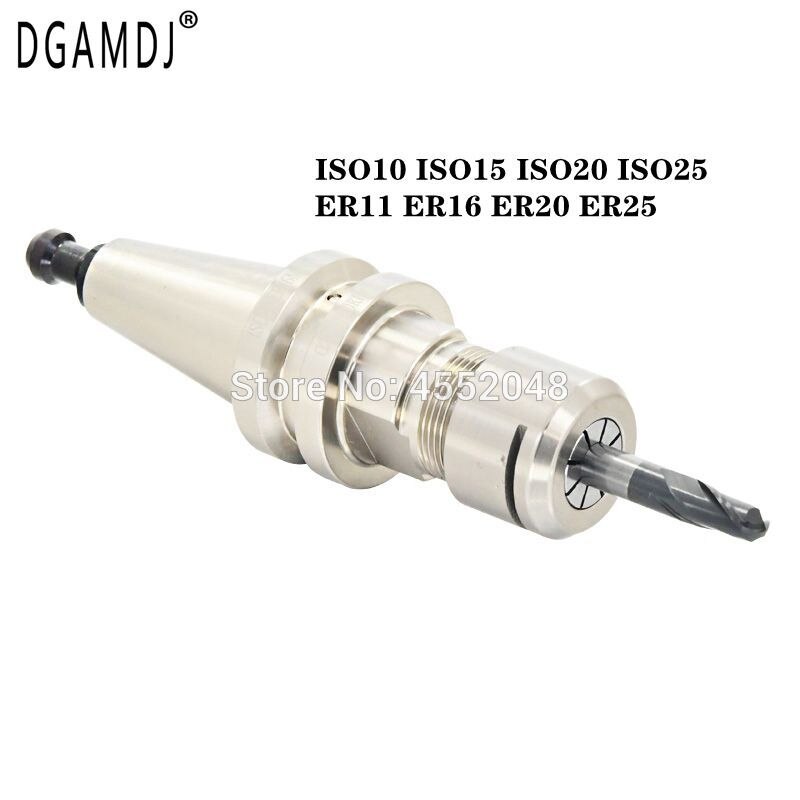 Stainless Steel ISO10 ISO15 ISO20 ISO25 ER11 ER16 ER20 ER25 Computer Controlled Machine Tool Spindle CNC High Speed Tool Post