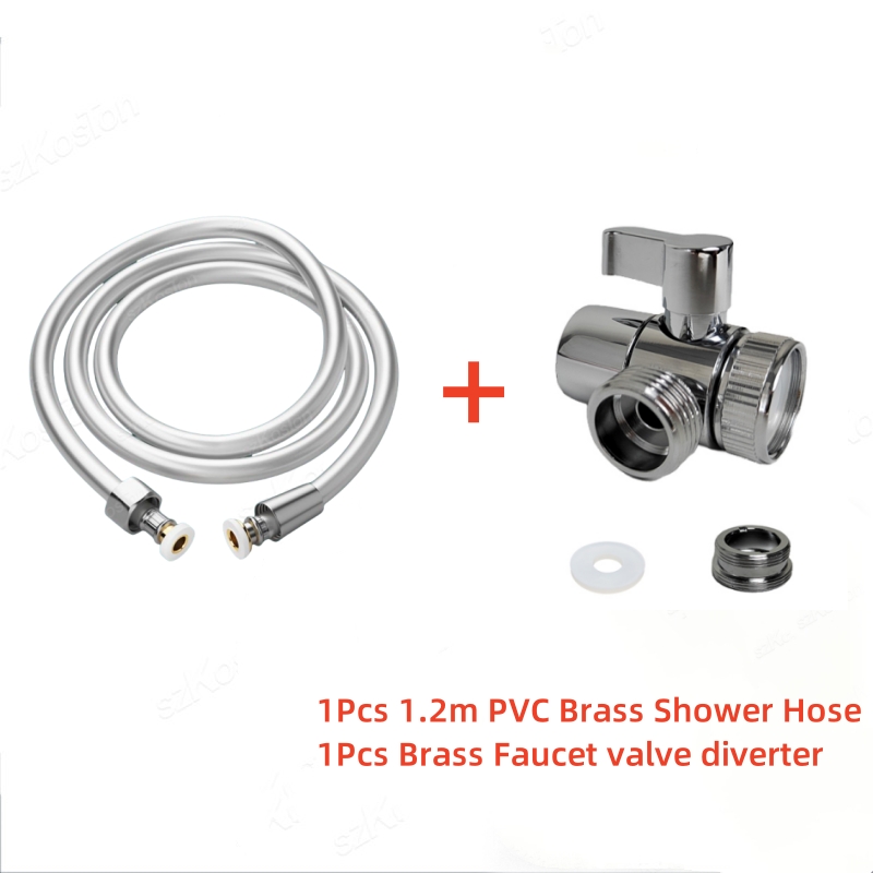 1/1.5/2m PVC Hoge Druk Zilver Gladde Doucheslang Voor Badkamer Handheld Hoofd Flexibele Sanitair anti Kronkelende GI/2 Universele: Paars