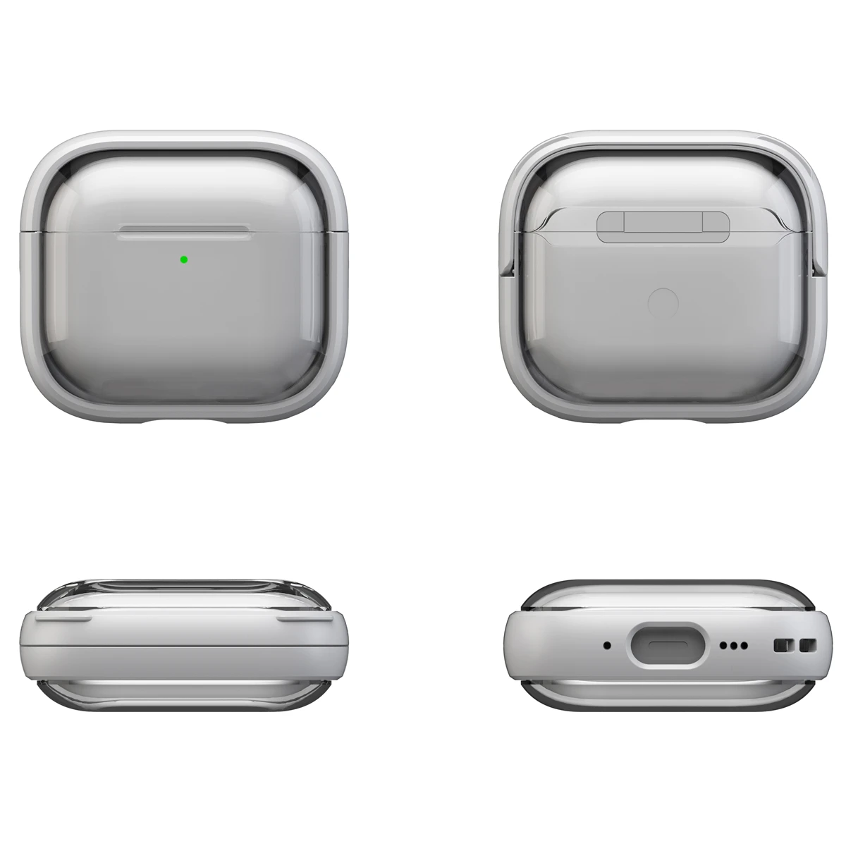 Skyddande fodral för hörlurar till airpods 1/2/3/4/  och airpods pro och airpods pro 2 , sött vikbart, stötsäkert fodral med stativ
