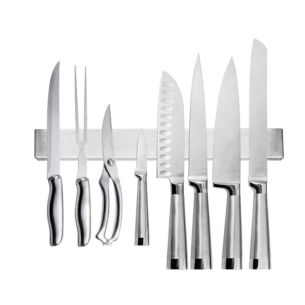 304 Stainless Steel Magnetic Bar Wall Mounted Kitchen Utensil Holder