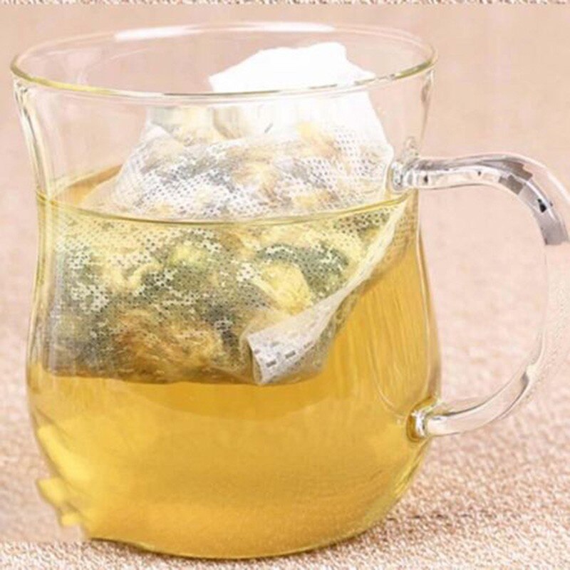 100 st / set tepåsar 5*7 6*8 7*9 8*10 9*10cm teinfusions te silar ört krydda infusionsfilter papper tepåsar @