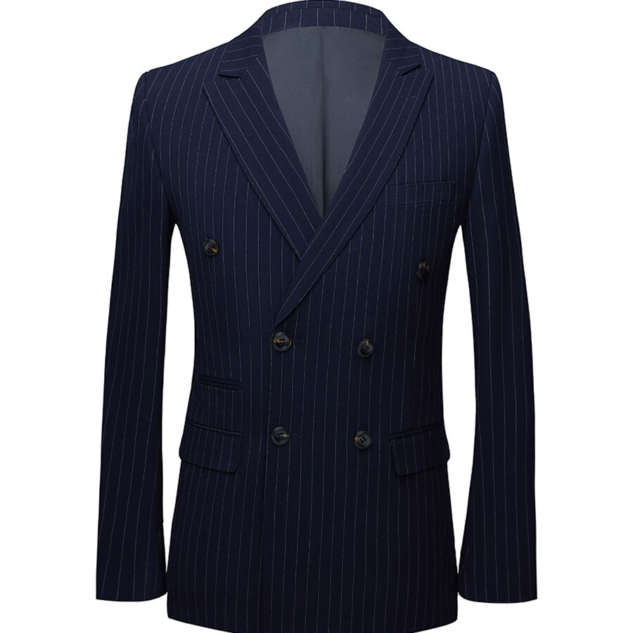 The men's suit. Stripe slim-fitting business casual suit of two pieces. Overalls. The wind of England. dress