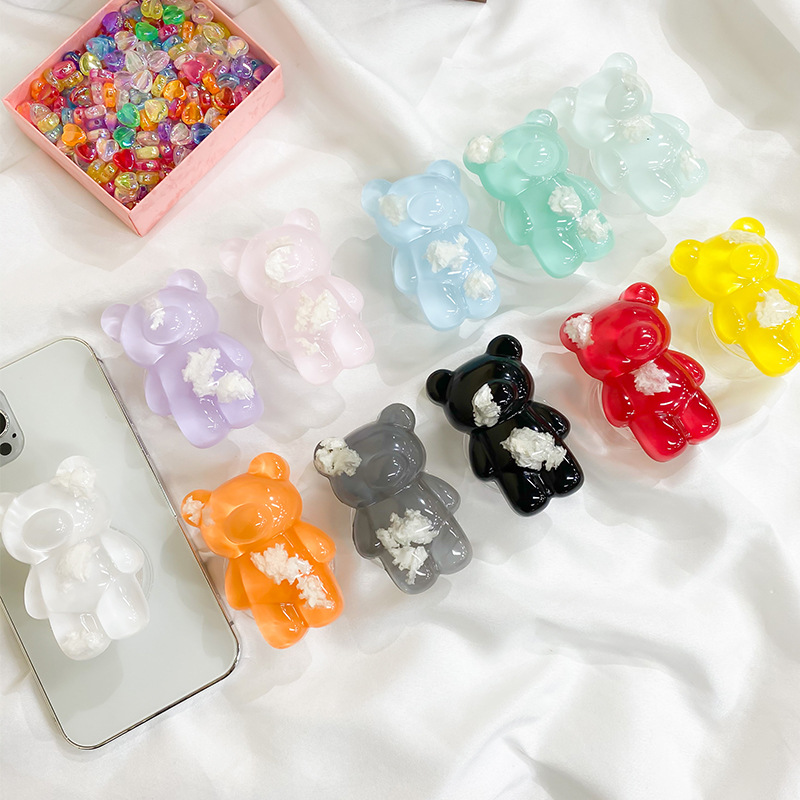 Ins Korea 3D Leuke Cloud Beer Telefoon Houder Griptok Ondersteuning Voor Iphone Samsung Grip Tok Vouwen Handband Finger Stand