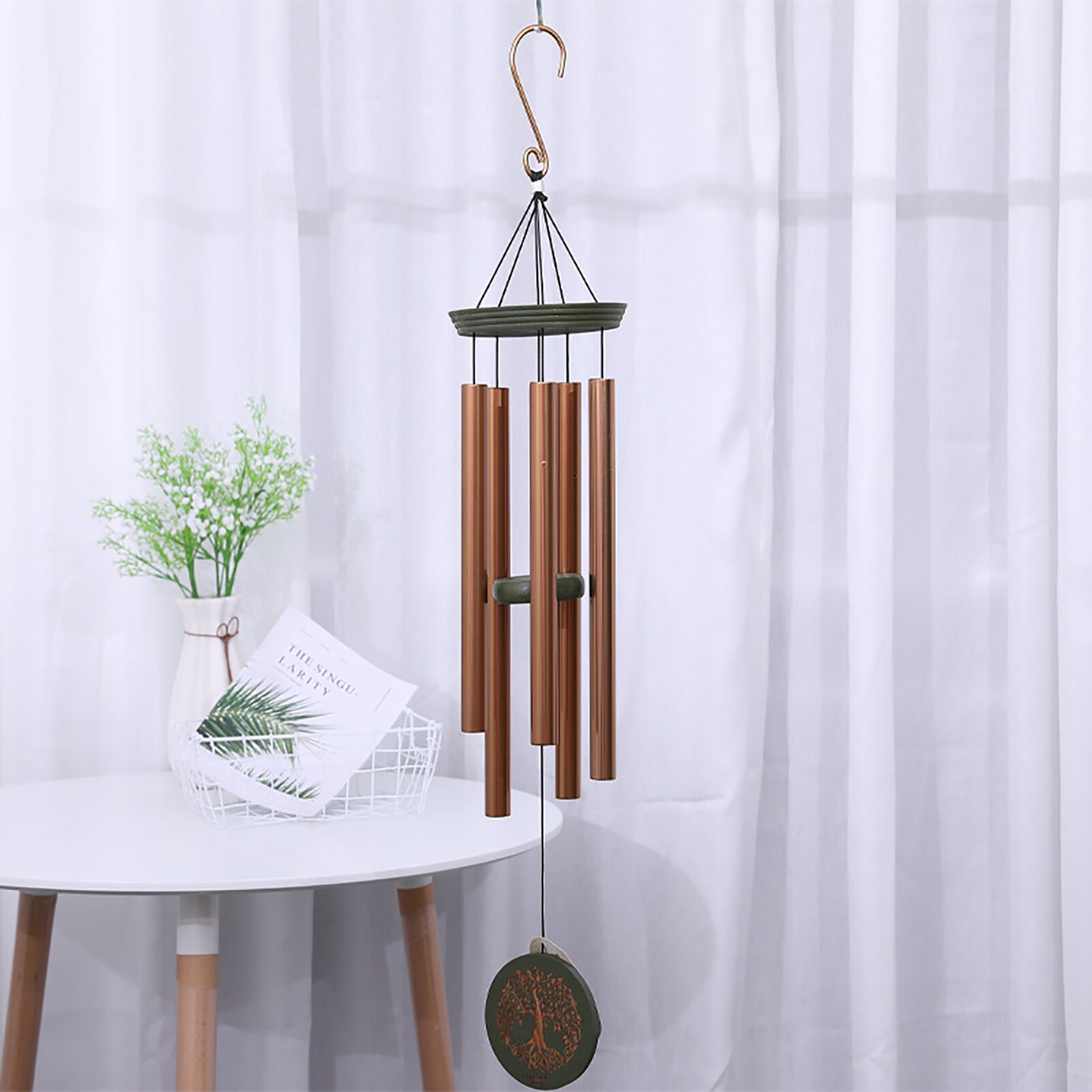 Tubes en aluminium, carillons éoliens d&#39;arbre de vie, décoration suspendue de jardin extérieur Unique