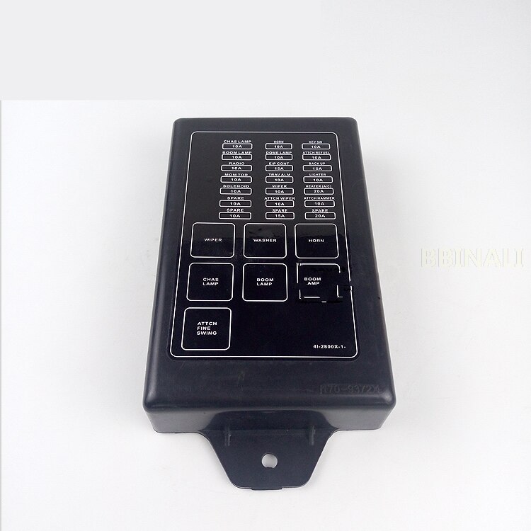 Para CATERPILLAR CAT E320D 329D 330D 336D excavadora cubierta fusible caja de fusibles placa decorativa excavadora Accesorios: Type V