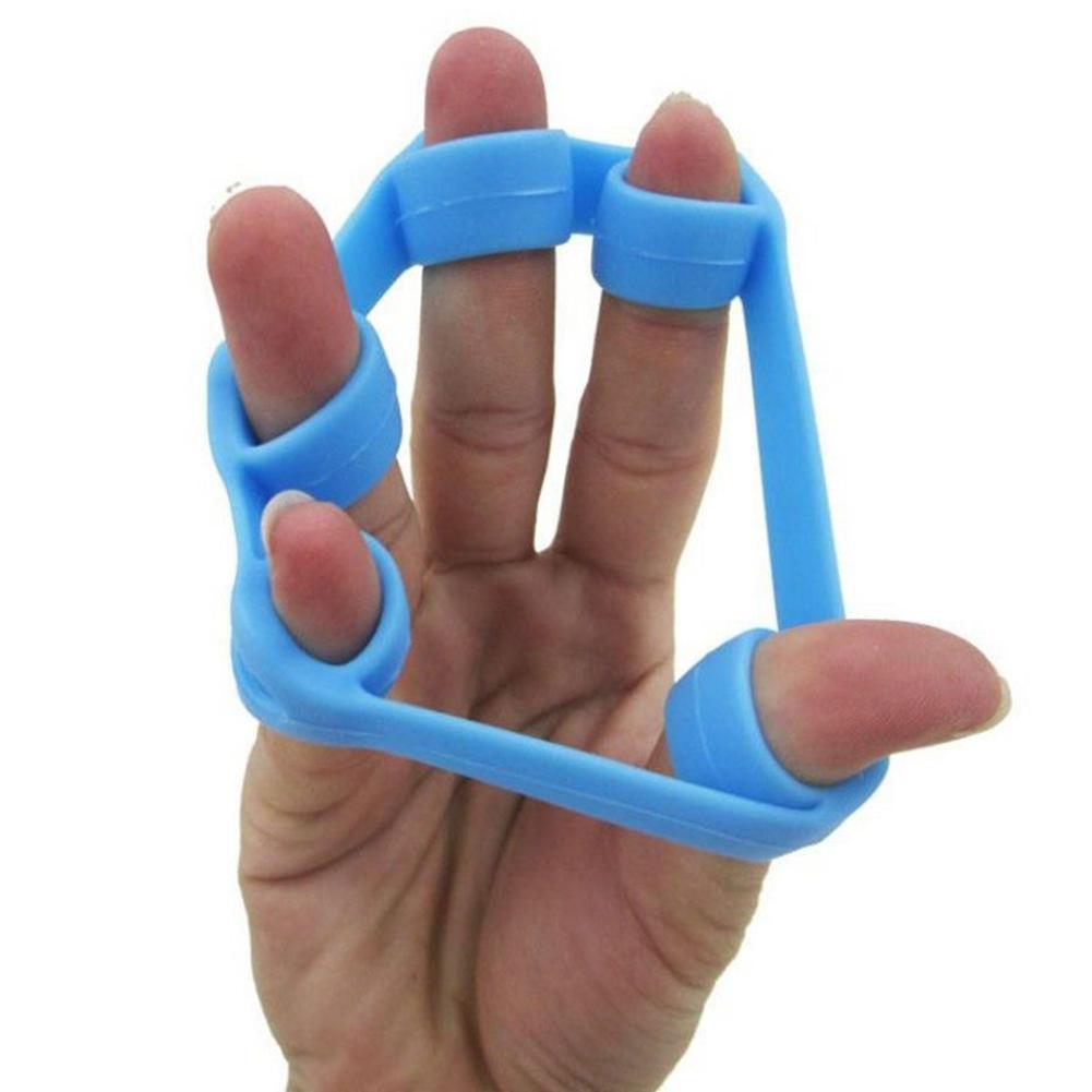 Finger Trainer Silicone Finger Stretcher Hand Exercise Grip Strength Resistance Pull Ring Training for Finger Force Grip Device