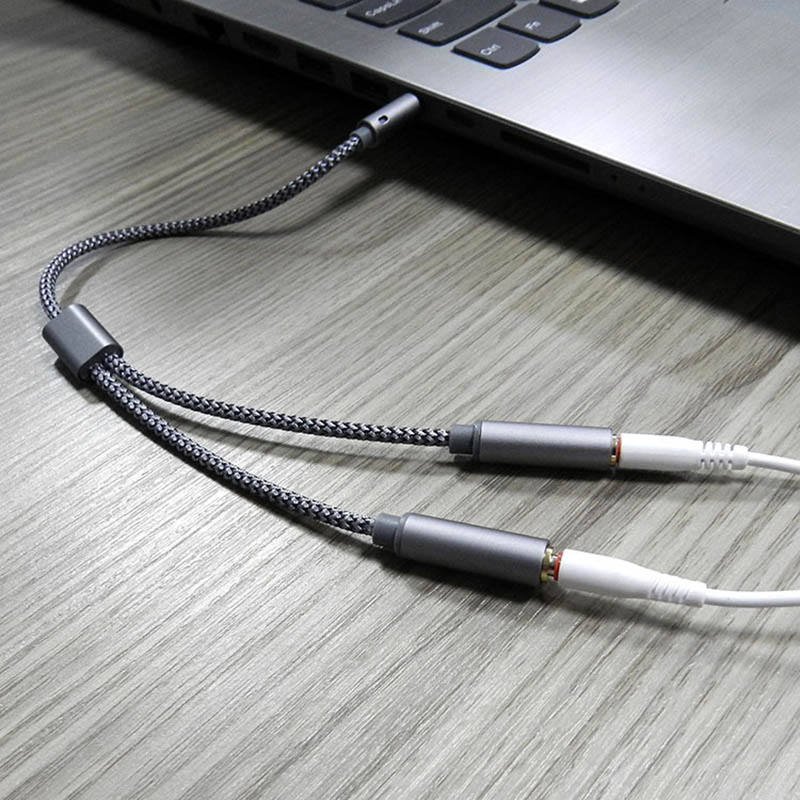 Divisor de Audio de 3,5mm Y Jack 1 macho a 2 hembra M/F adaptador de conector de auriculares estéreo de 3,5mm accesorios para auriculares