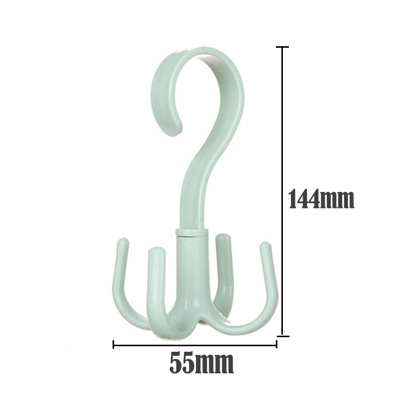 Space Saving Bag Holder Bag Hanger Wardrobes Clothes Rack Degree Rotation Shoes Belt Scarf Hanging Rack Kitchen Pot Pan Hanger: Green