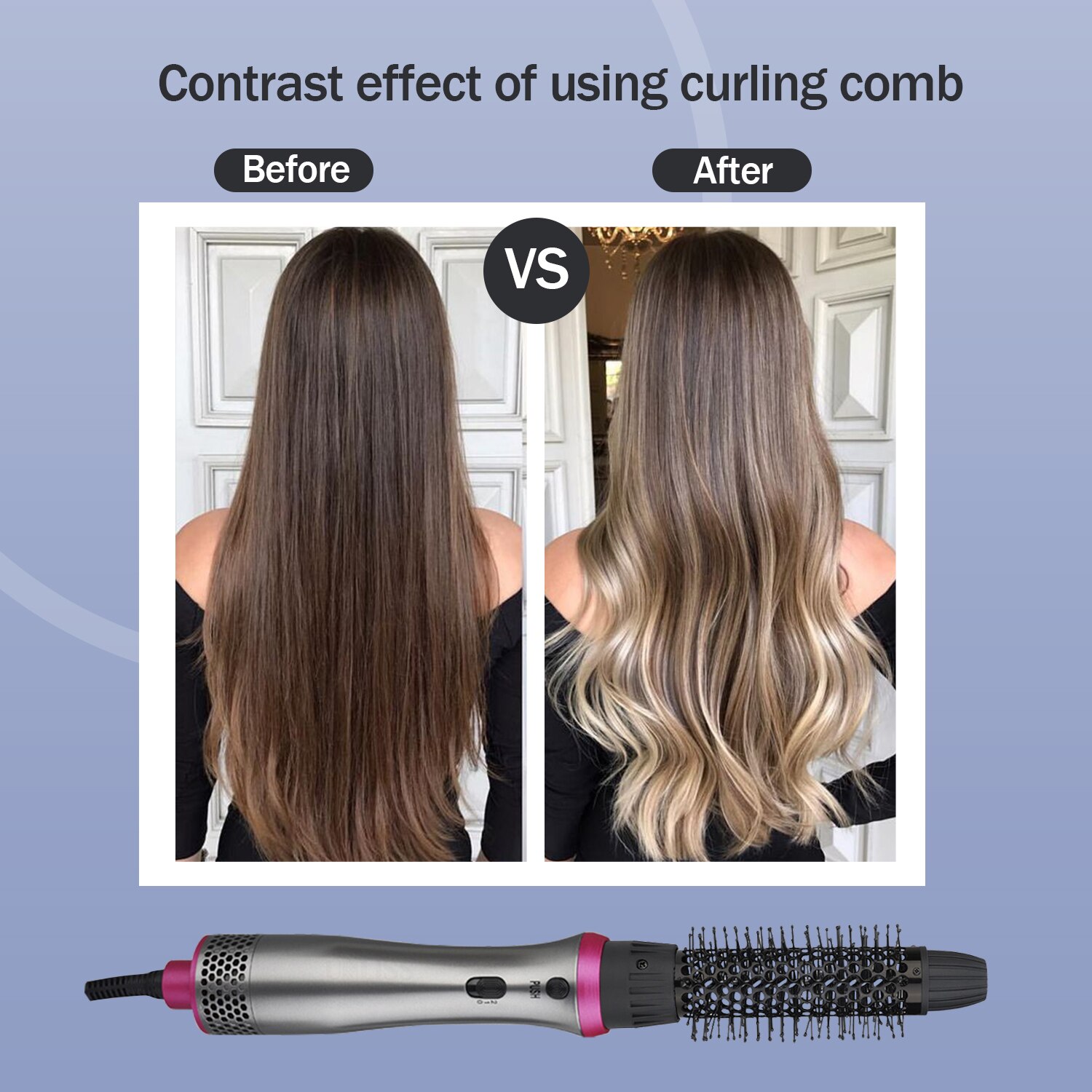 One Step – sèche-cheveux électrique 5 en 1, avec brosse, lisseur, bigoudi