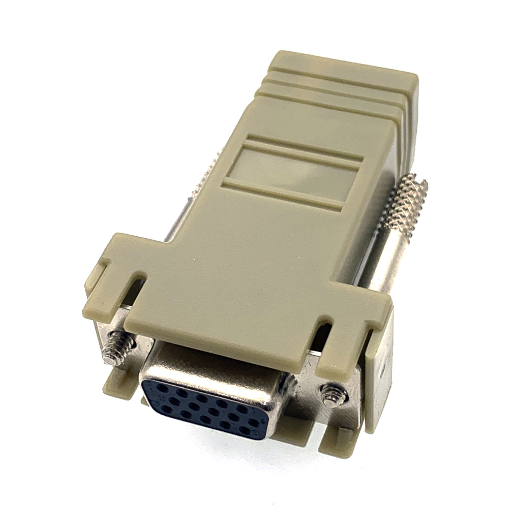 Db9 Vga15 Db25 Mannelijk/Vrouwelijk 9 15 25pin Seriële Poort Connector Naar Rj45 Kabeladapter D-SUB Adapter Extender Connector Voor Computer: Bruin