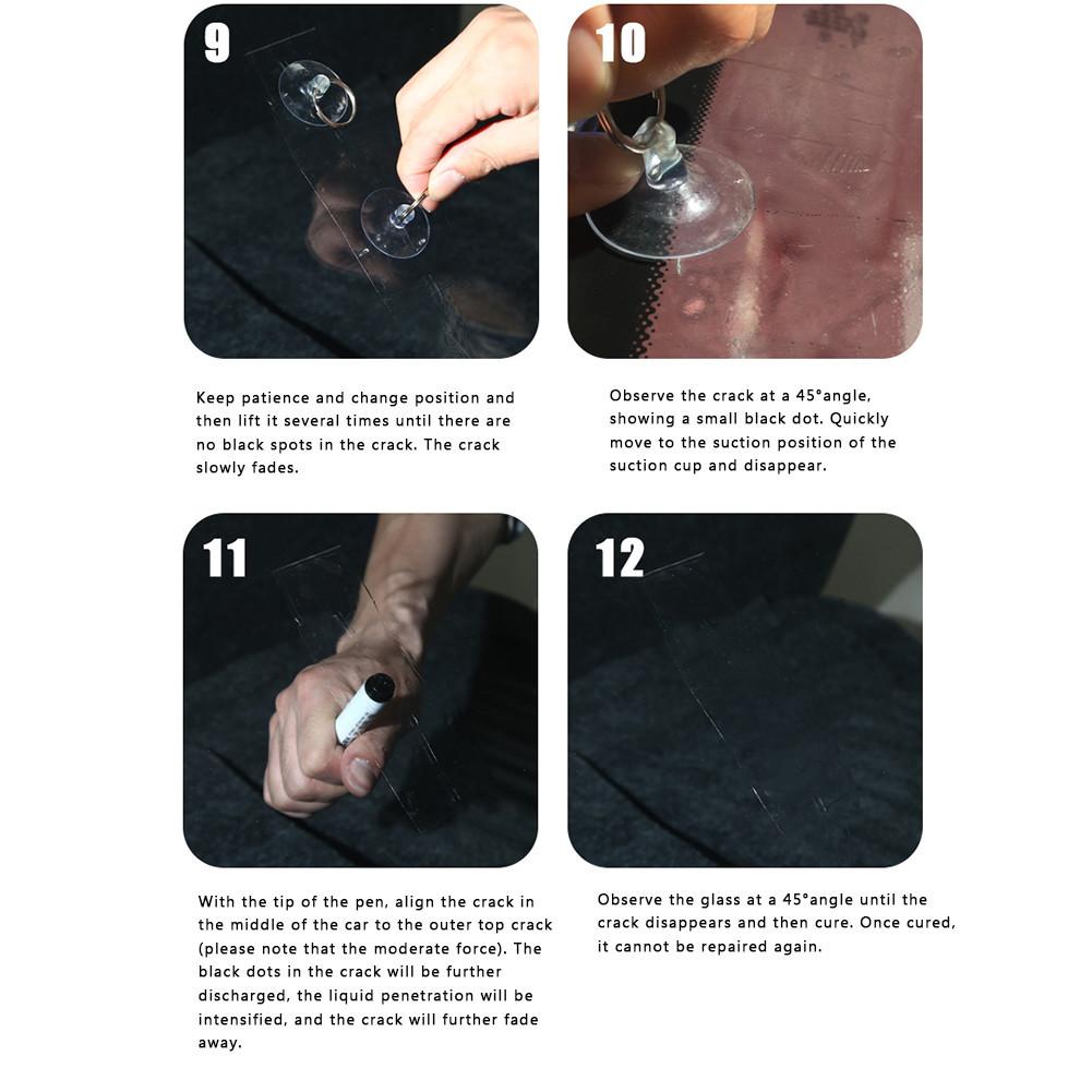 Car Repair Kit Agent Windshield Repair Kit DIY Car Tool Glass Scratch Crack Restore Window Glass Repair Resin Curing Glue