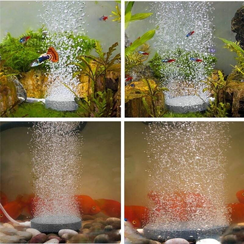 Air Bubble Stone Aerator Pond Pump 4cm Dia Disk Aquarium Air Pumps Hydroponic Oxygen Plate Great