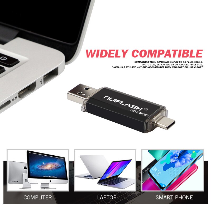 Nuiflash Type C 2.0 Usb Flash Drive Pendrive Tiny 4 Gb 8 Gb 16 Gb 32 Gb 64 Gb Pen drive U Stok 128gbU Disk Memory Stick Kleine