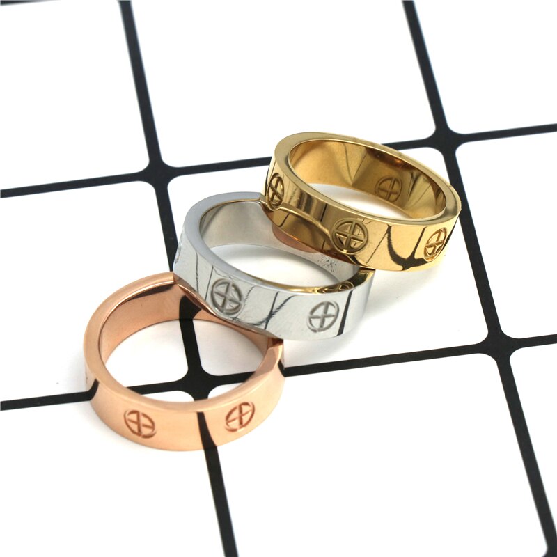 PZ Edelstahl oben frauen männer Schmuck liebe ringe luxus hochzeit Schmuckstück paar liebhaber ringe