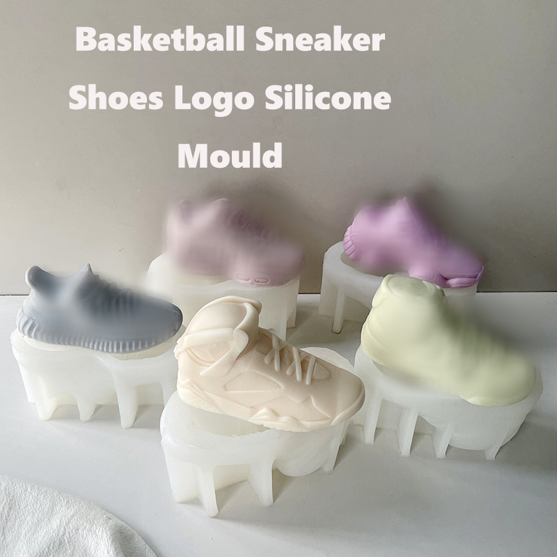 Sneaker Silicone Molds for Candles, Basketball Shoes Logo, Concrete Decor Mould, Homemade Candle, Candle Making