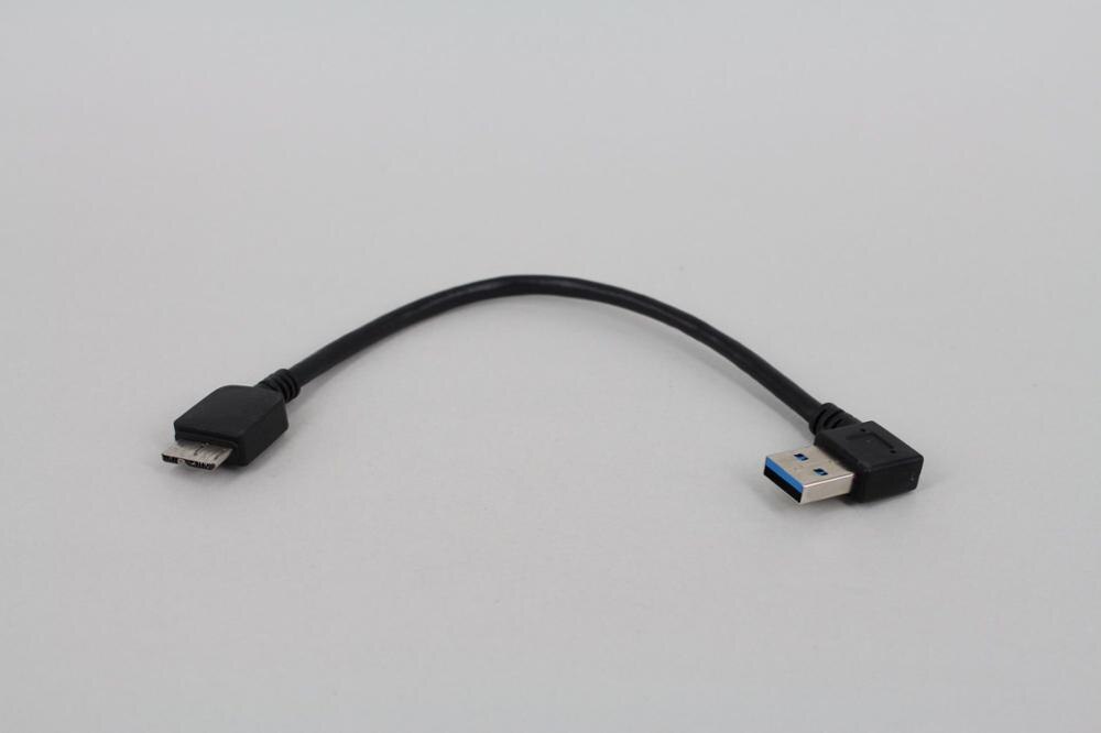 30cm 90 degree right angled Micro B USB 3.0 Data Sync Charging Short Cable for USB3.0 Mobile hard disk