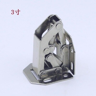 10 stk 90 graders kabinet hængsler 3 tommer ikke-borende hul broformet fjederhængsel skabsdør møbelbeslag med skruer