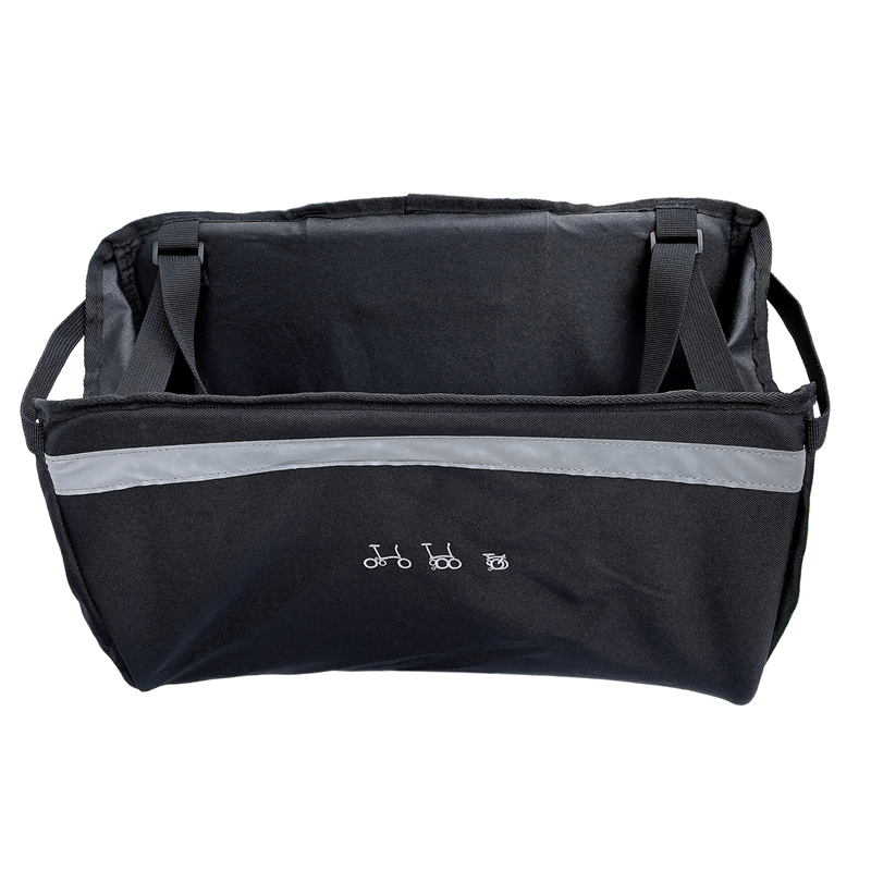 A57T per Brompton/Birdy Borsa anteriore per bici pieghevole Borsa per cestino Testa per bicicletta Cestino per verzura Accessori per biciclette