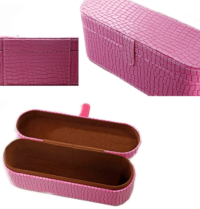 Hair Dryer Case Storage PU Cover Organizer Box for Dyson Supersonic Texture Grid Hair Dryer Storage Box