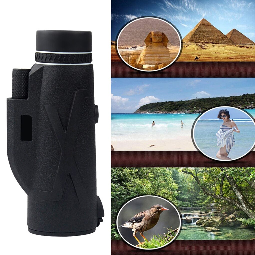 Spotting Telescope Monocular Outdoor Birdwatching Telescope Phone Camera High Definition Night View 80X100 Magnification