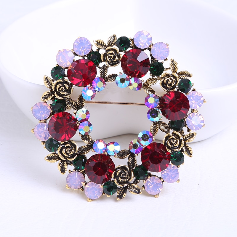 Beadsland Alloy Ingelegd Rhinestone Broche Modieuze High-end Kleding Accessoires Pin Vrouw MM-316