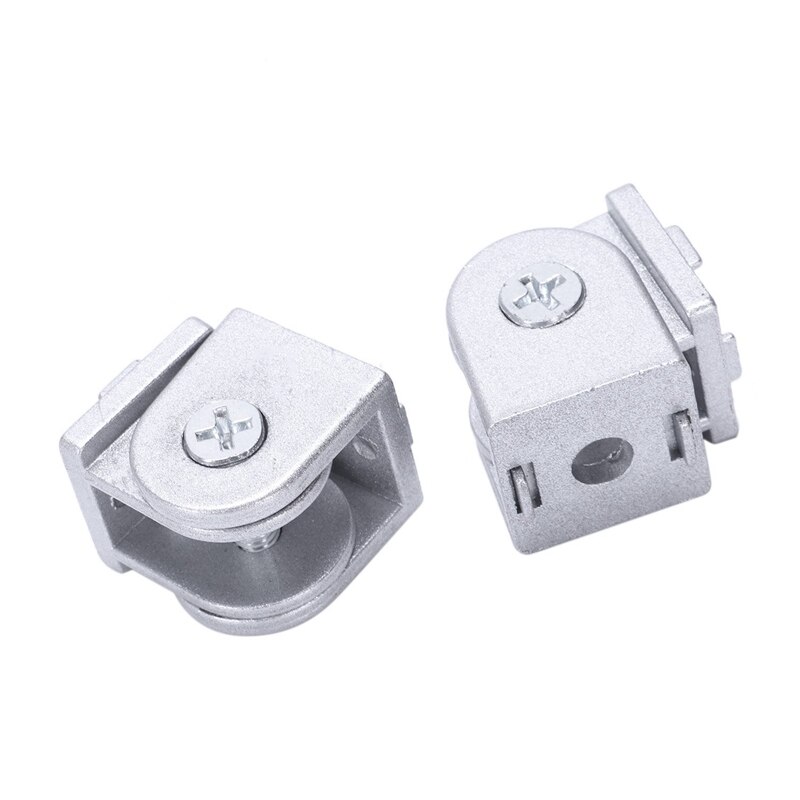 2 Stks/partij Legering Flexibele Pivot Joint Connector Voor Eu Standaard Aluminium Extrusie Profiel