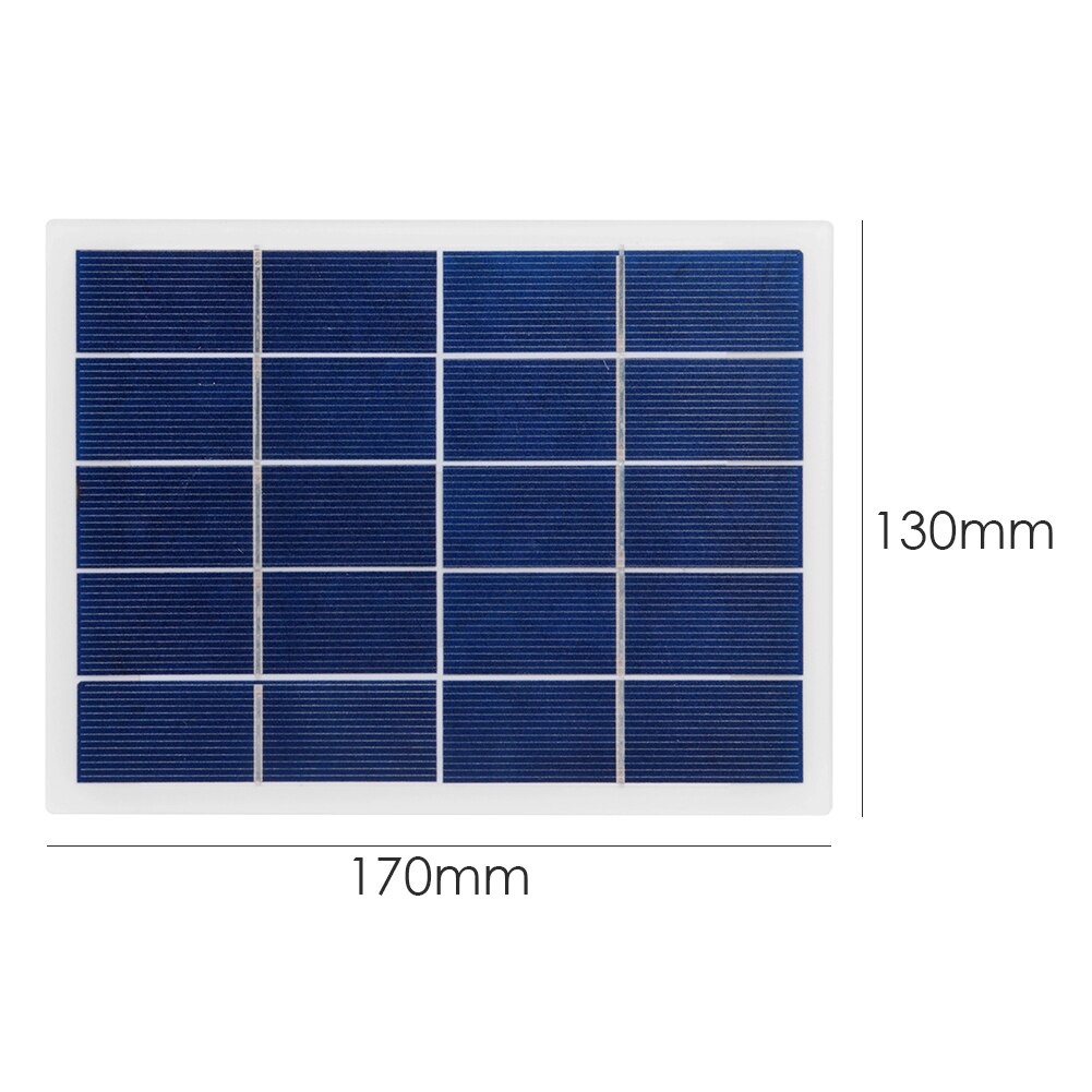 3W 5V Zonnepaneel Oplader Polykristallijn Silicium Solar Batterij Cel Lading Module Solar Power Voor Outdoor Straat Lampen