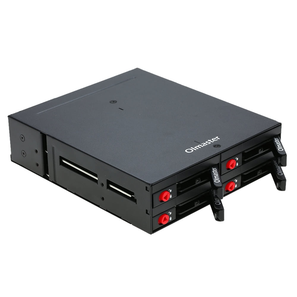 Plate-forme arrière Mobile, avec serrure à clé, Support d'échange à pour disque dur de 2.5 ", 4 boîtes, SATA 6gbps HDD, SSD, 5.25"