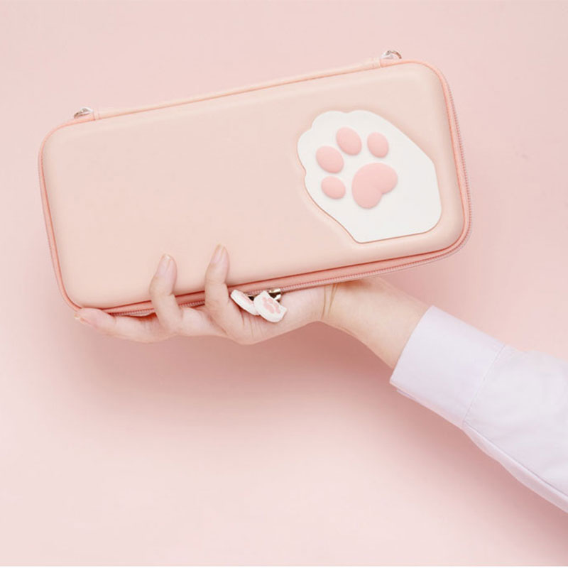 Nintend switch case cat claw cp förvaringsväska ns silikon hårt skal täcka låda för nintendo switch lite spelkonsol tillbehör