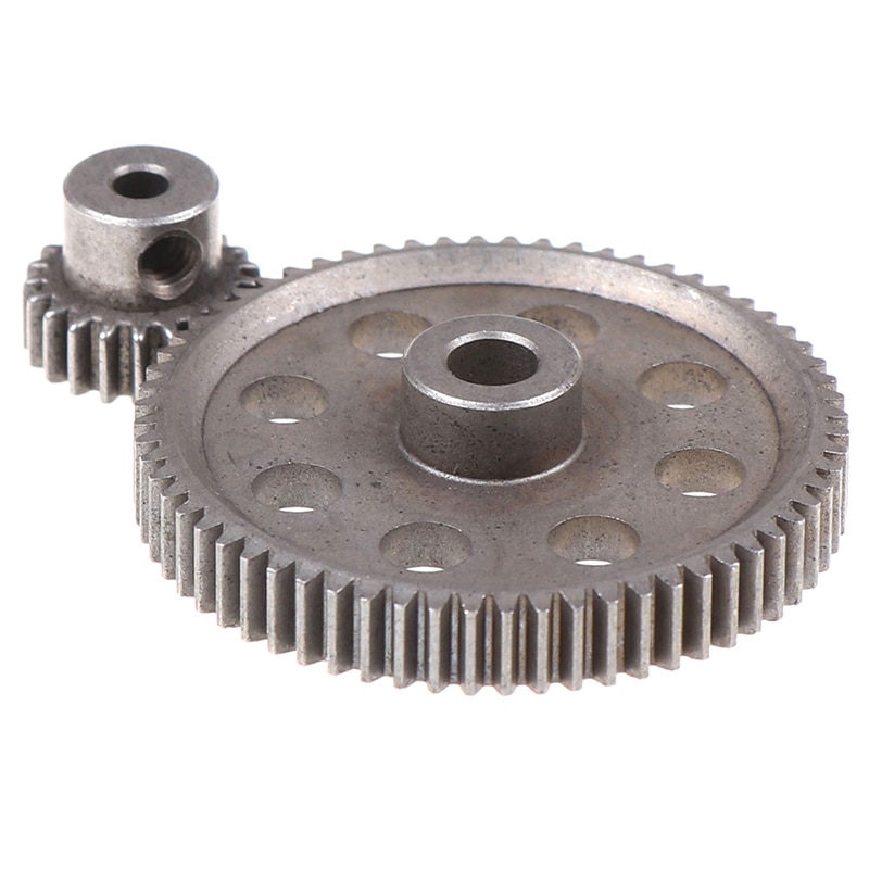 2Pcs (21T + 64T) 11184 & 11181 Differential Metal Main Gear 64T Motor Gear 21T Cap Omtrek 1/10 94170 Auto