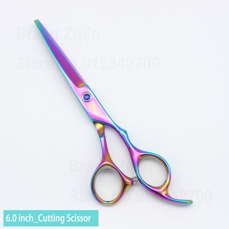 Zqzq Kappersscharen 6 Inch Haar Schaar Professionele Kapper Schaar Snijden Dunner Styling Tool Kappers Shear: Multicolor Cutting