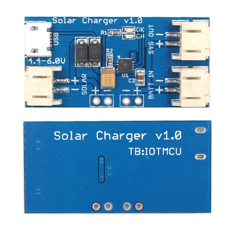 mini Solare Caricabatterie Lipo Bordo CN3065 Caricatore di Batteria Al Litio Consiglio Modulo