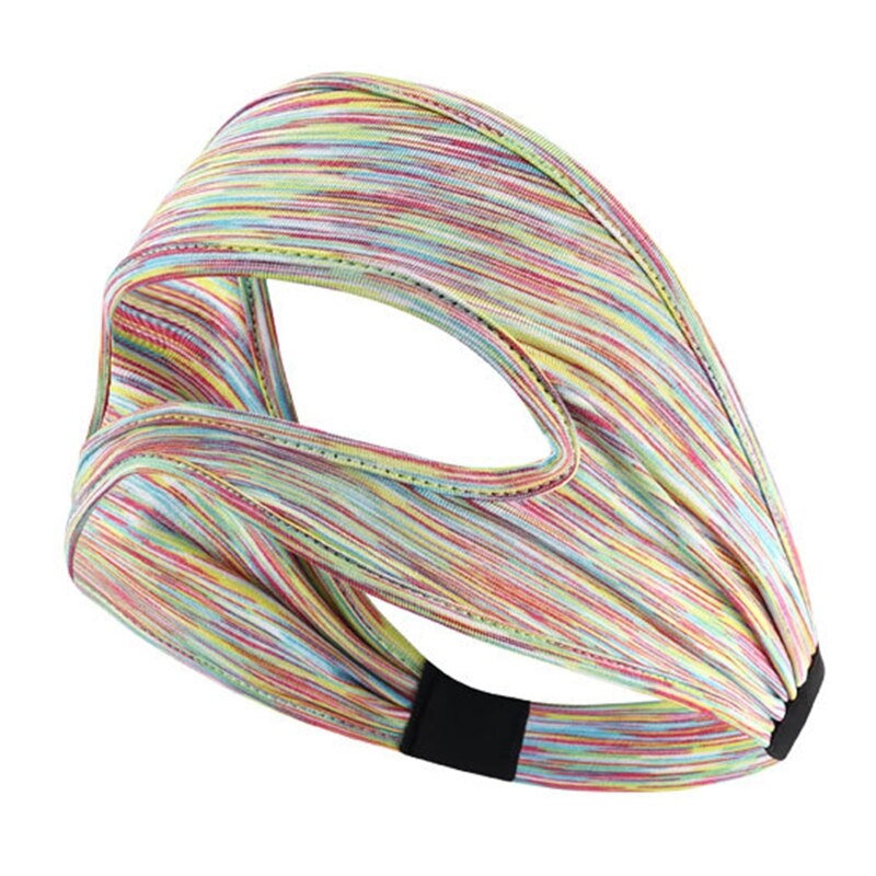 Vr-augenmaske mit schweißabweisendem, elastischem band, verstellbarer größe und kopfpolsterung für oculus quest 2/ und rift  e8be: Regenbogenlinie