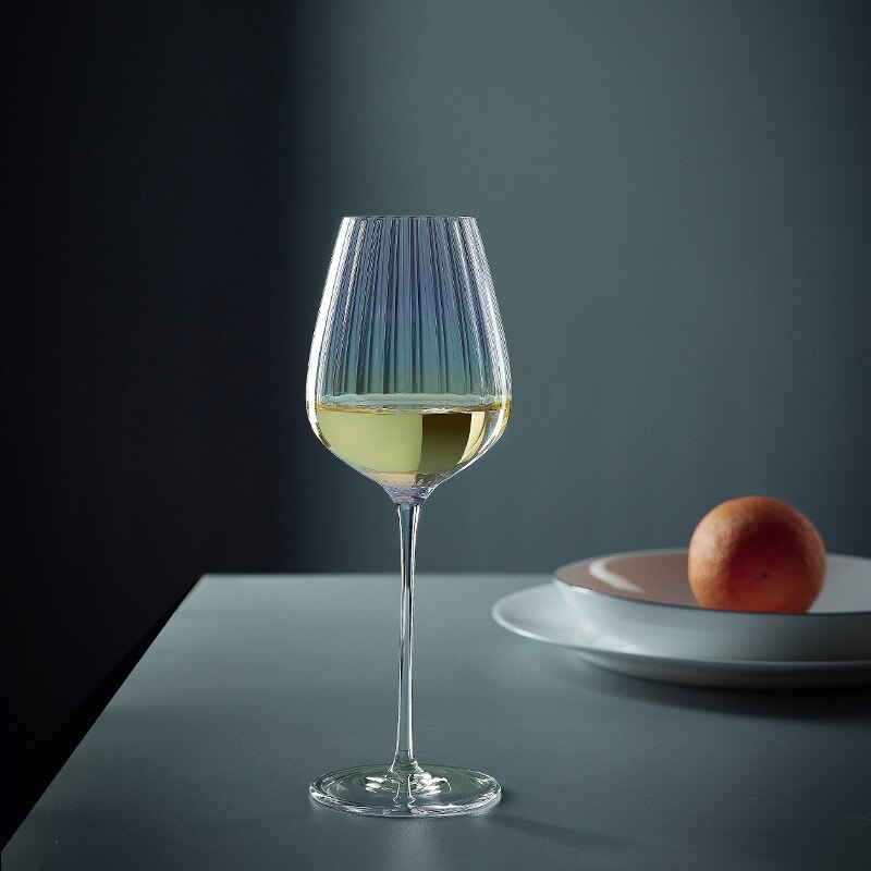 Copas de vino de cristal de color Burdeos para el hogar, vasos de champán hechos a mano, luz de lujo, de boda: Wine glass B