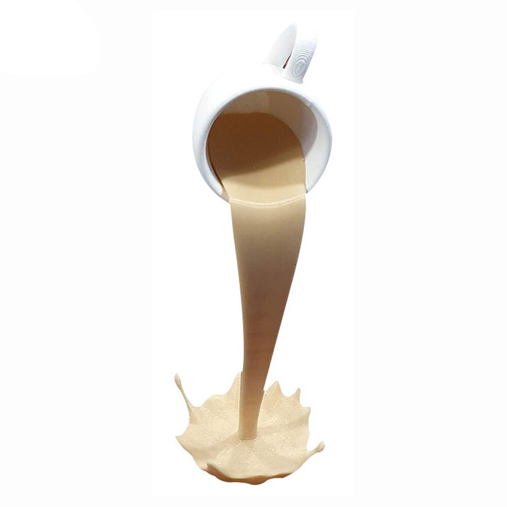 Floating Spilling Coffee Cup Sculpture Kitchen Decoration Spilling Magic Pouring Splash Coffee Mug Home Decoration: D