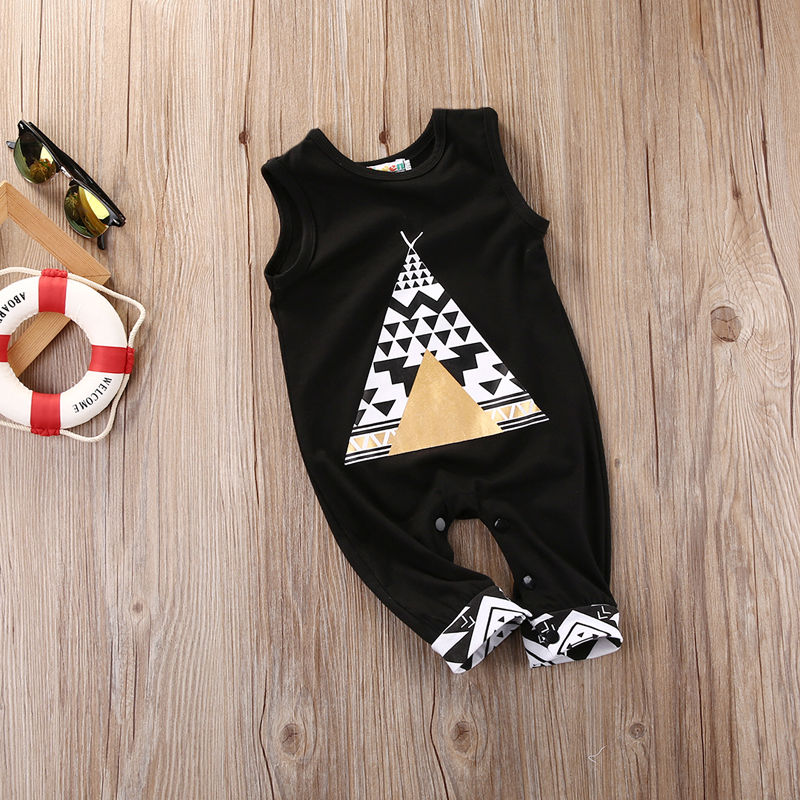 Summer cute kid rompers Cotton Toddler Kids Baby Boy Girl sleeveless Romper Jumper Jumpsuit casual kid Outfit Clothes