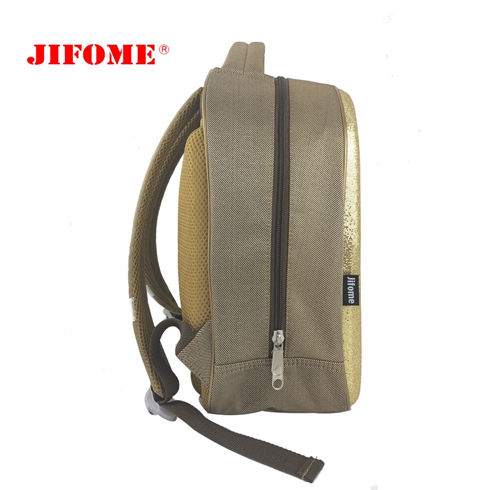 JIFOME-Mochila brillante de 15 pulgadas para mujer, bolso escolar para chicas adolescentes, de carcasa dura de EVA, brillante, de lujo