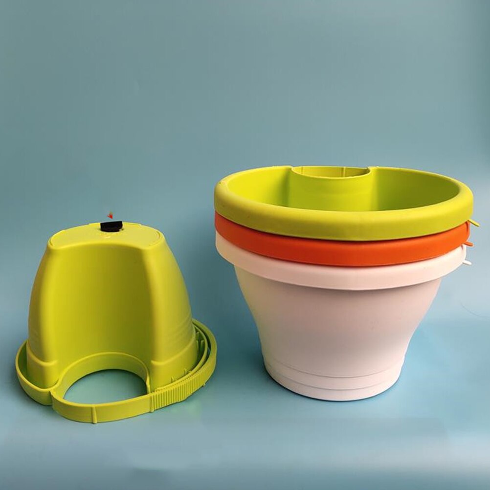 3Pcs/Set Drain Pipe Flower Pots Tubs Gutter Downspout Flowerpot for Plants and Flowers (Size S/L)