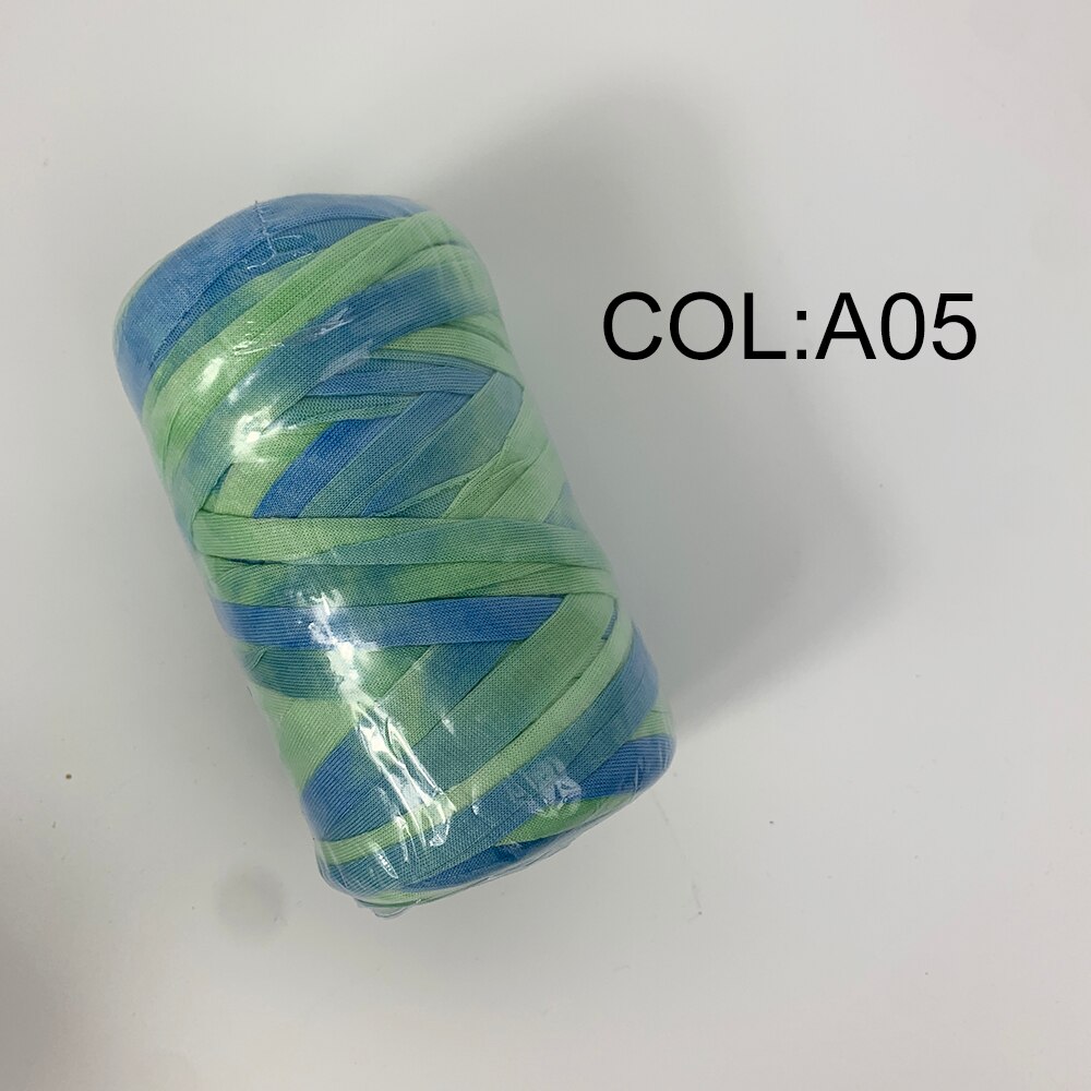 Hilos de fantasía para tejer a mano hilo grueso tela de ganchillo, bolsa artesanal, bolso, alfombra, cojín, camiseta de tela de algodón, 180g/Uds.: A05