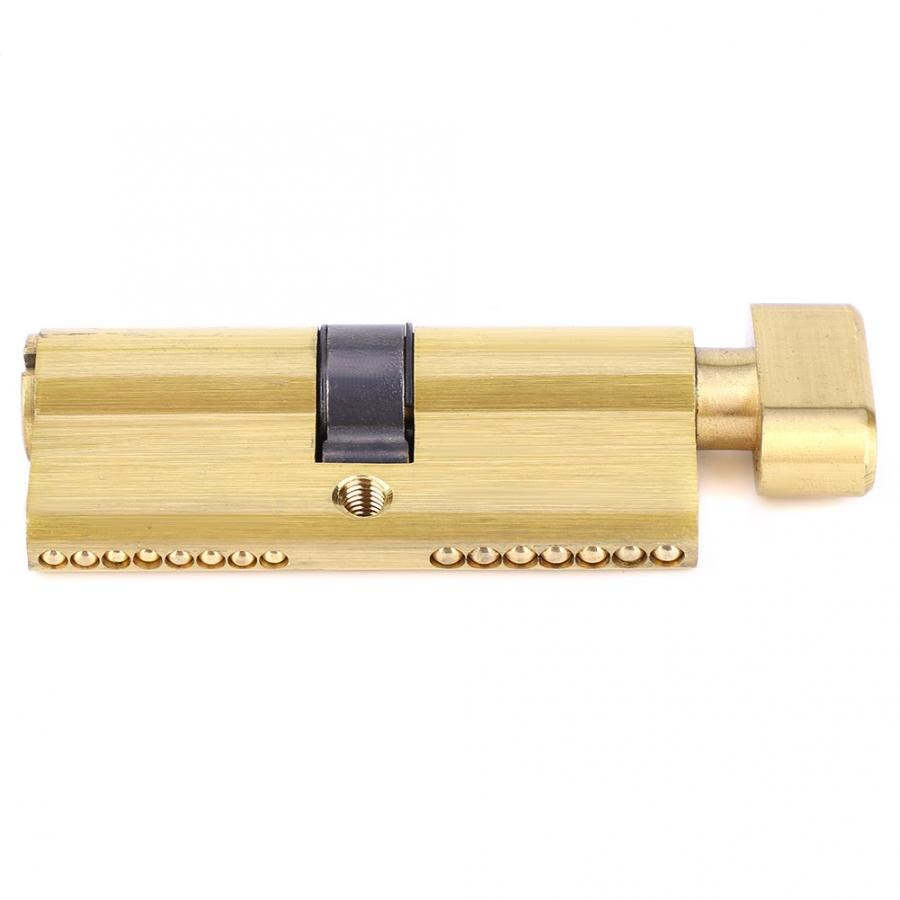 Copper Door Lock Cylinder 3 Keys Home Security Anti-Theft Indoor Bedroom Entrance Lock Cylinder