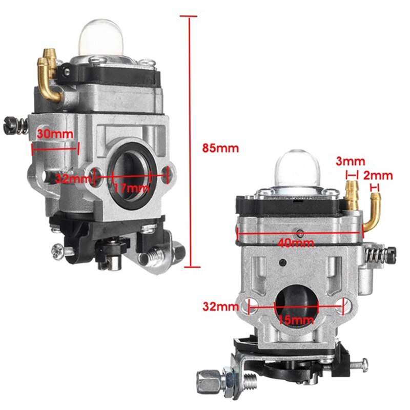 15mm Carb Carburetor For 43 47 49cc 2-Stroke Scooter Dirt Pocket Motorcycle